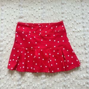 Red Polka Dot Skort